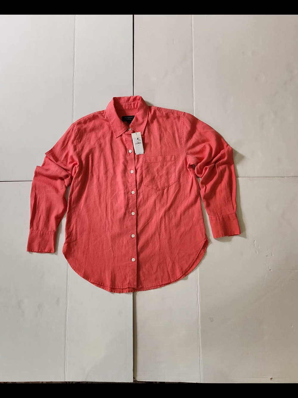 Banana Republic Coral-Pink Button-Down Shirt